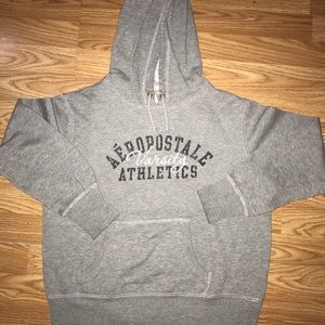 Aeropostale Varsity Athletics Gray Hoodie